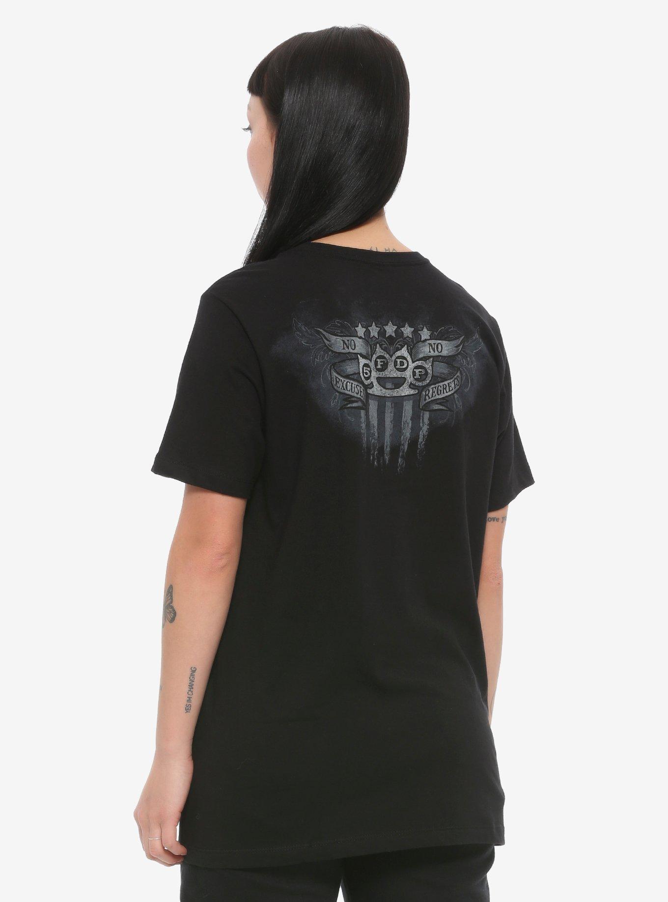 Five Finger Death Punch Bloody Hand Girls T-Shirt, BLACK, alternate