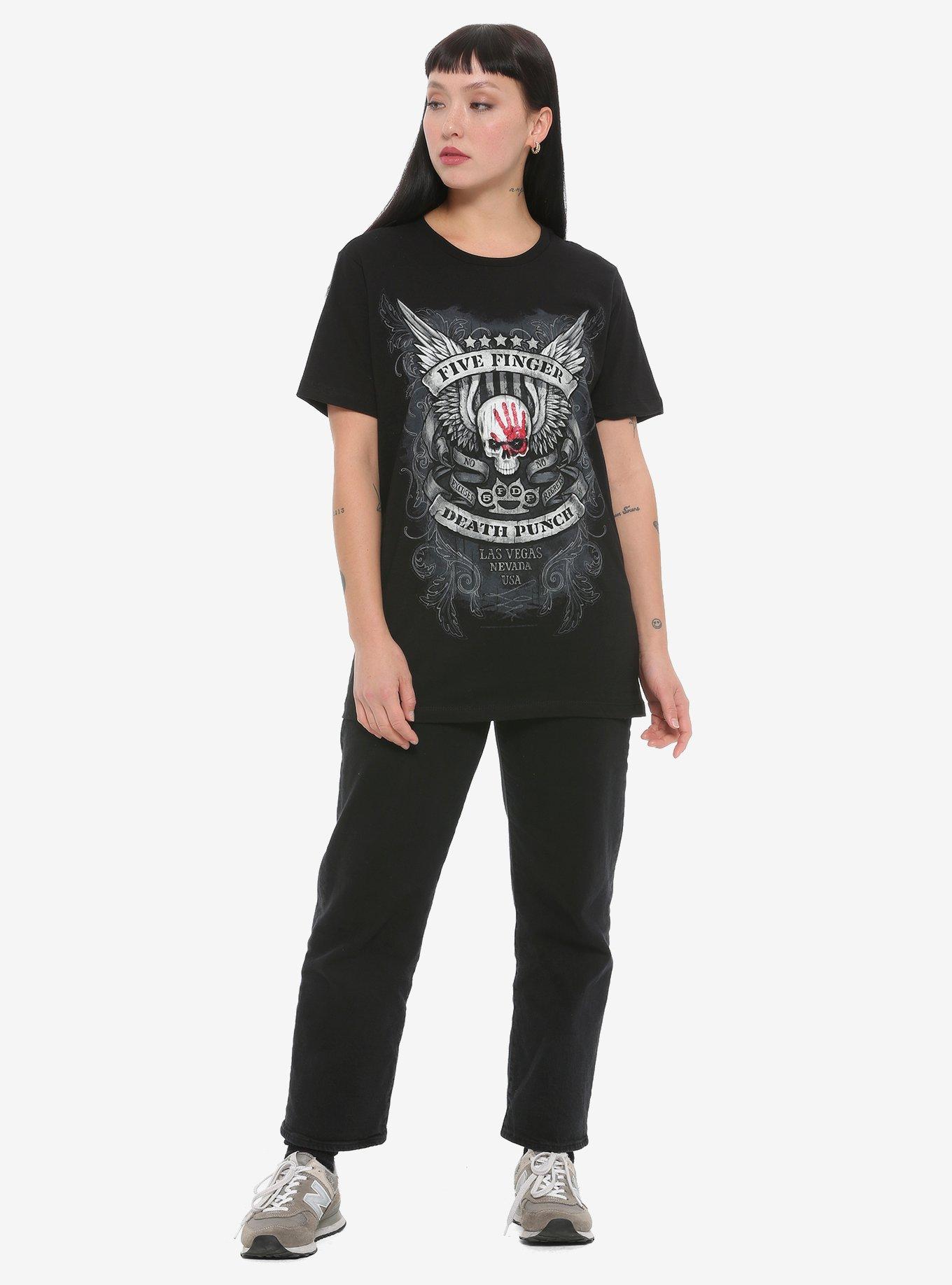 Five Finger Death Punch Bloody Hand Girls T-Shirt, BLACK, alternate