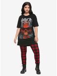 Slayer Skull Upside-Down Cross Girls T-Shirt, BLACK, alternate