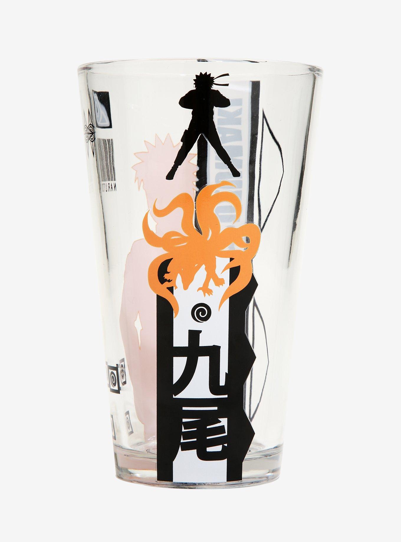 Naruto Silhouettes Pint Glass - BoxLunch Exclusive, , alternate
