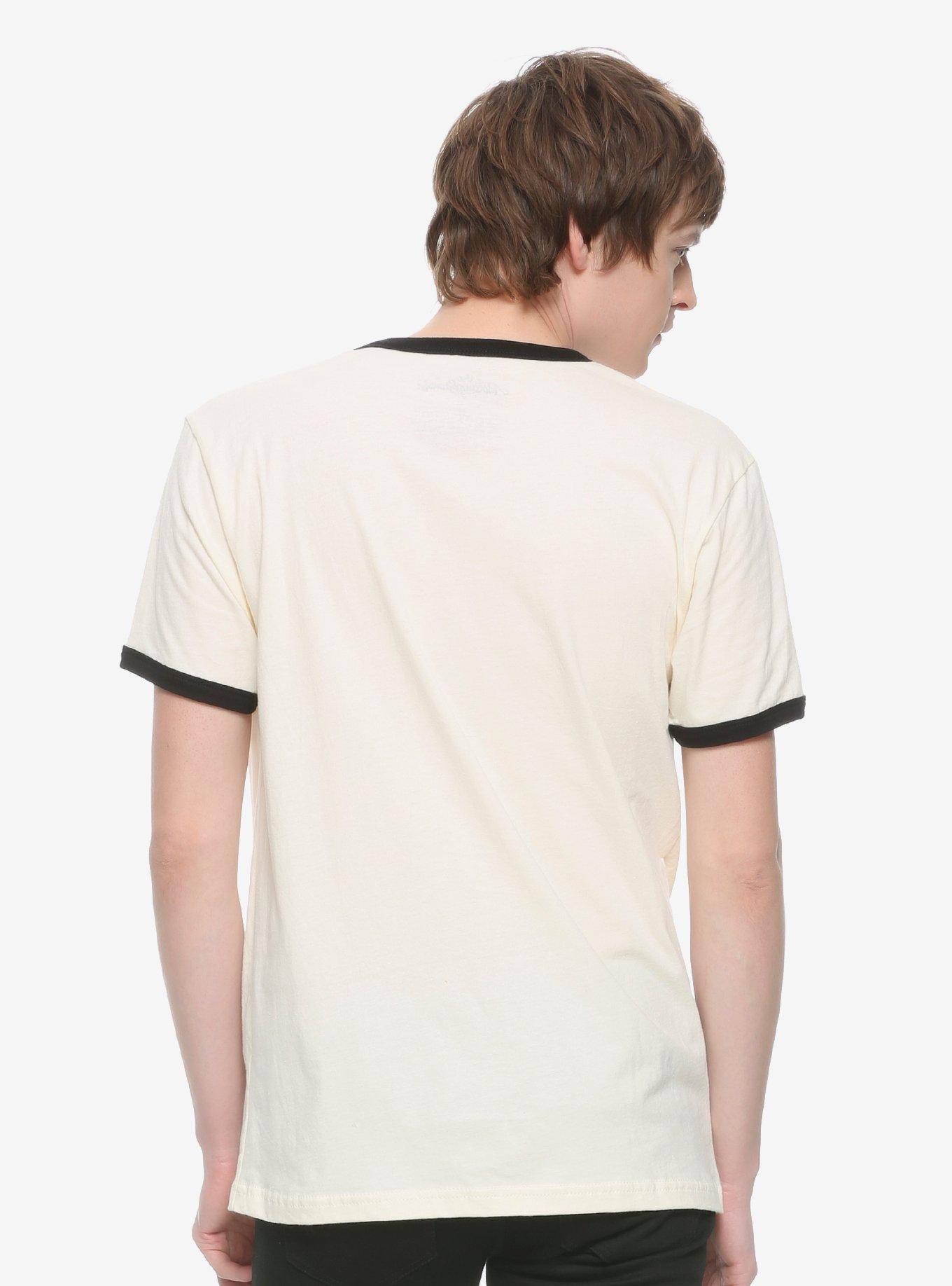 The Rolling Stones Zip Code Ringer T-Shirt, WHITE, alternate