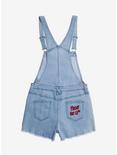 Friday The 13th Camp Crystal Lake Embroidered Shortalls Plus Size, INDIGO, alternate
