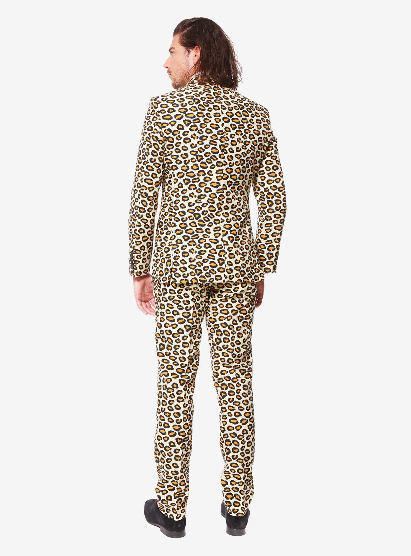 OppoSuits Men's The Jag Animal Suit, LEOPARD, alternate