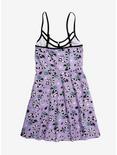 Beetlejuice Purple Toss Print Dress, LAVENDER, alternate
