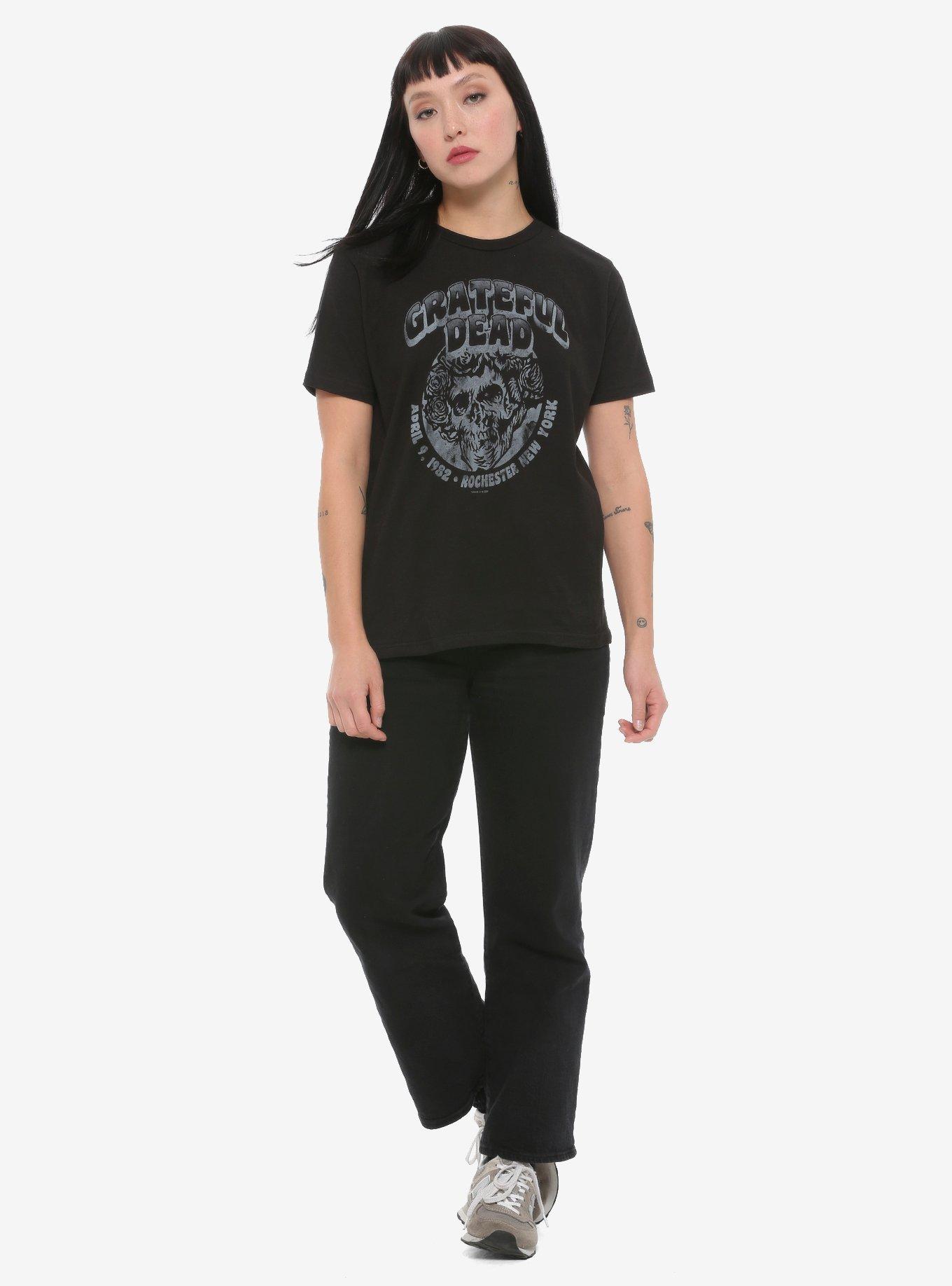 Grateful Dead 1982 New York Concert Girls T-Shirt, BLACK, alternate