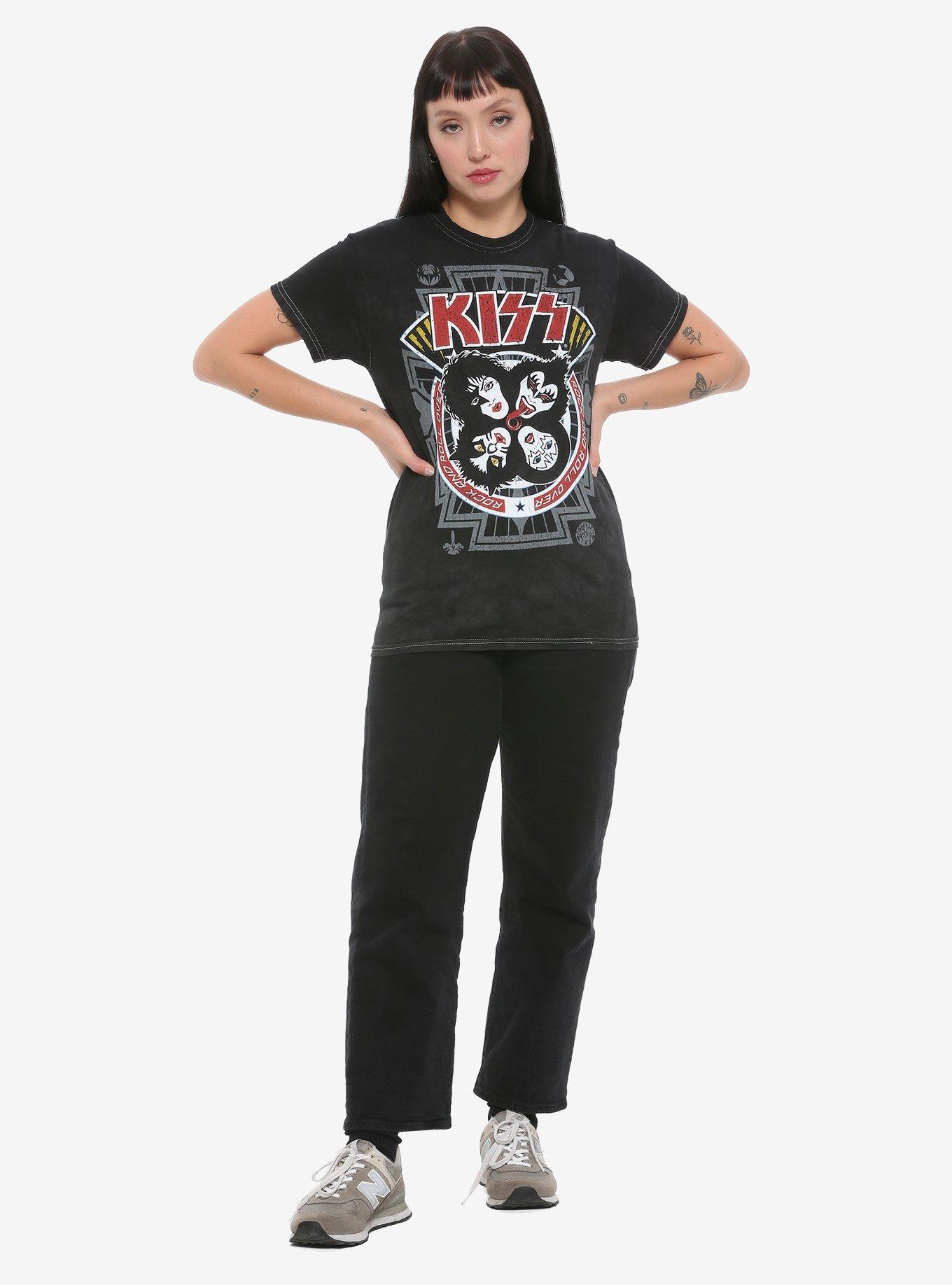 Kiss Rock And Roll Over Girls T-Shirt, BLACK, alternate