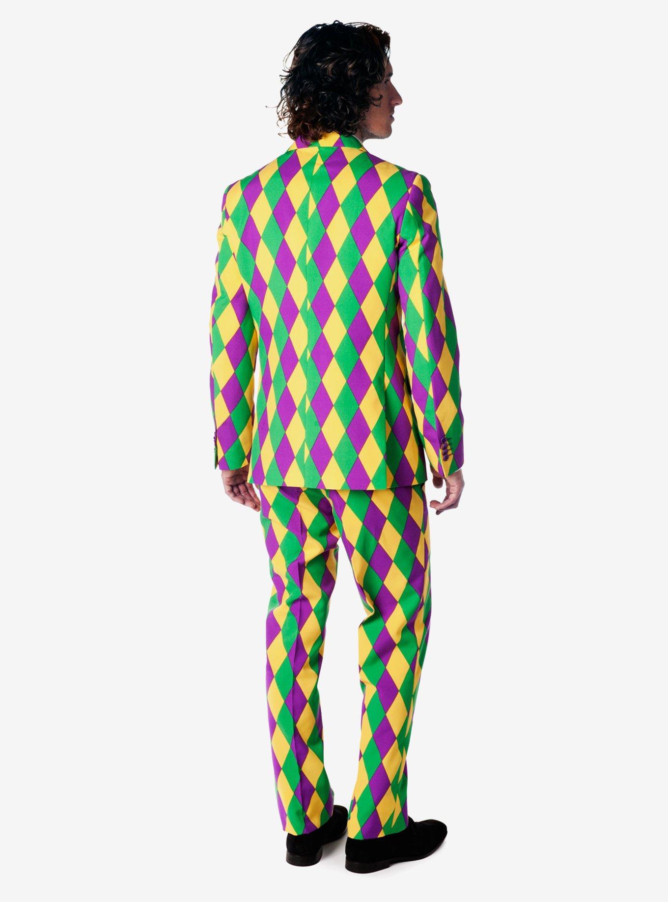 OppoSuits Men's Harleking Mardi Gras Suit, , hi-res