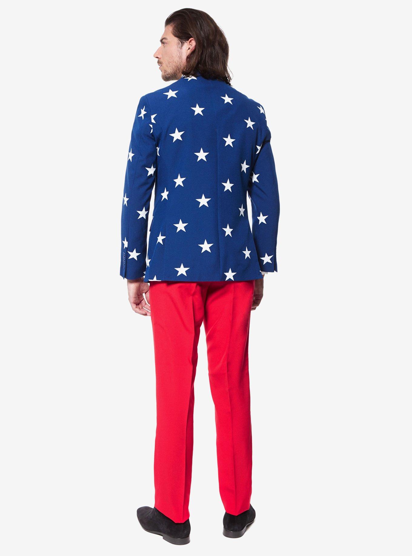 OppoSuits Men's Stars And Stripes Americana Suit, , hi-res