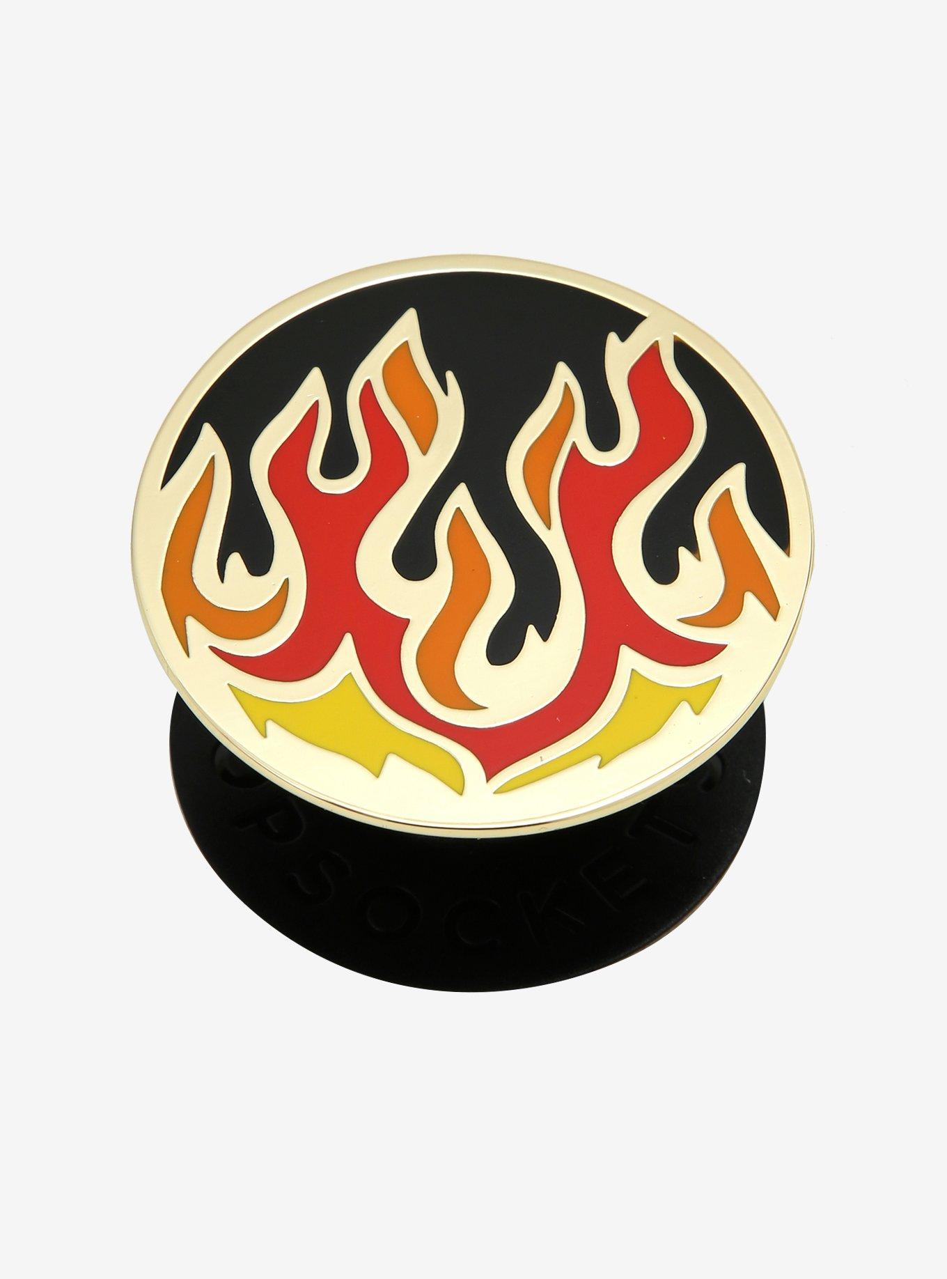 PopSockets Flame Enamel Apple Phone Grip & Stand, , alternate