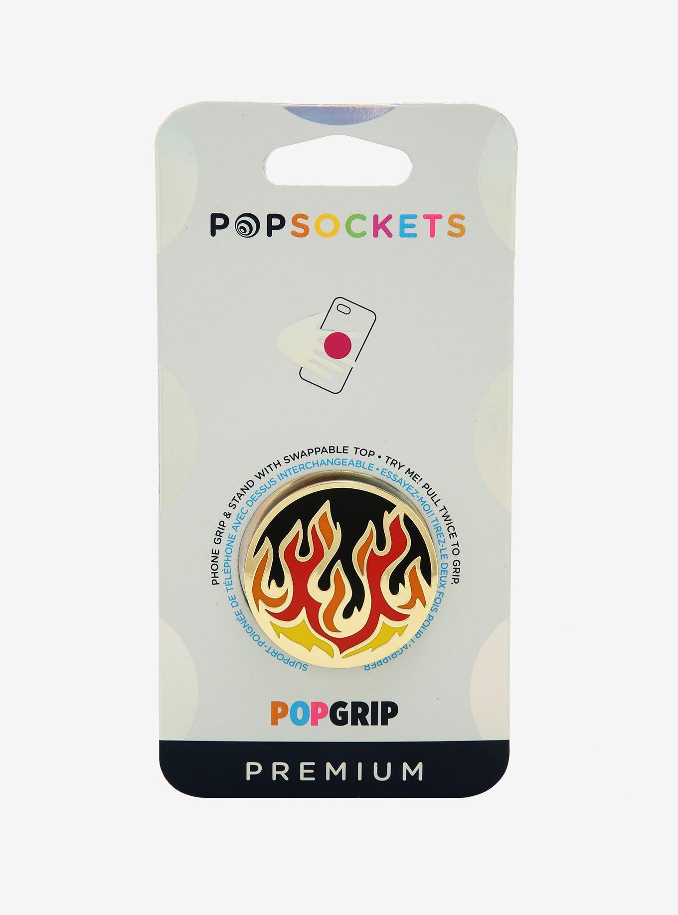 PopSockets Flame Enamel Apple Phone Grip & Stand, , alternate