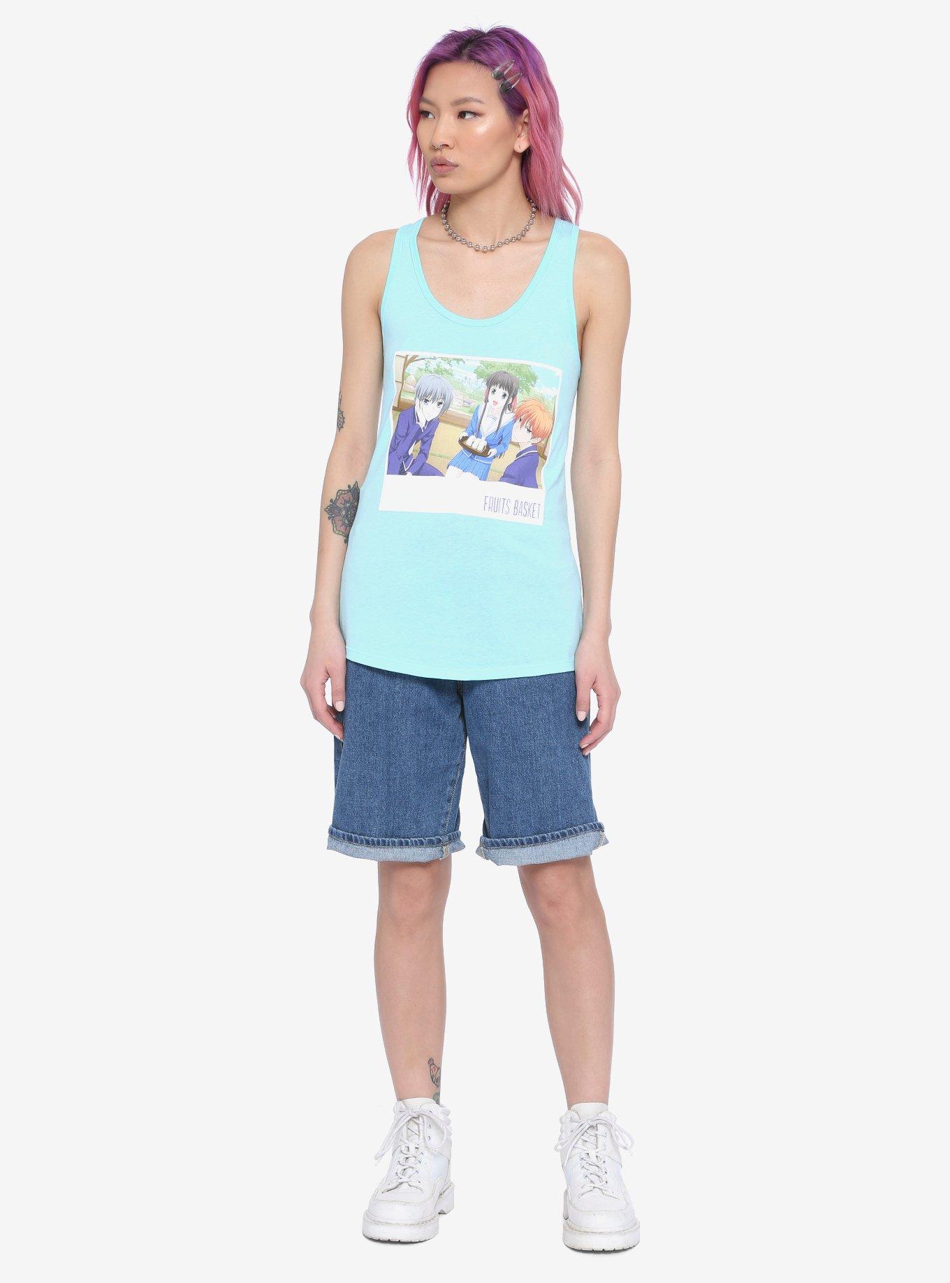 Fruits Basket Trio Instant Photo Girls Tank Top, MULTI, alternate