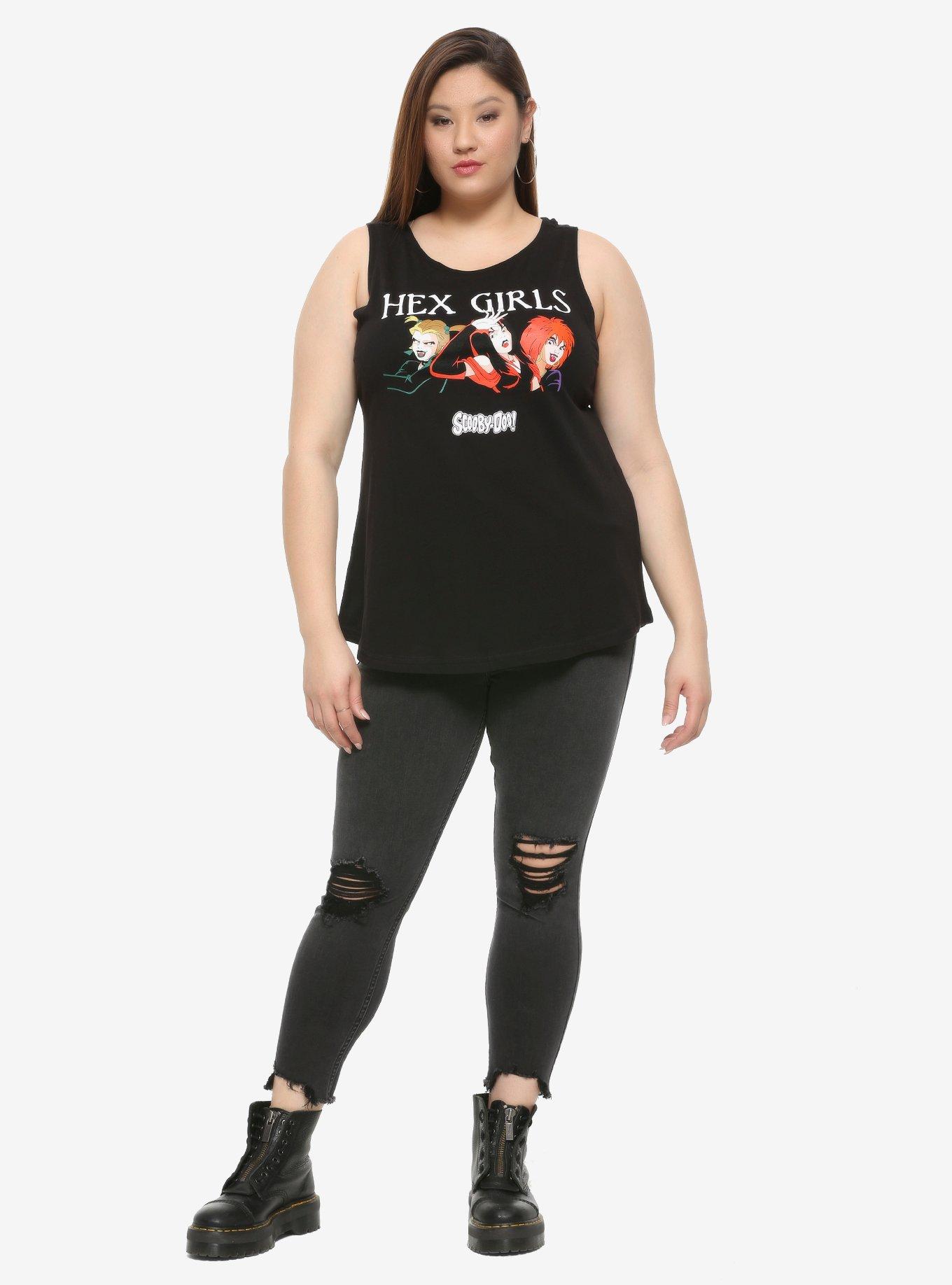 Scooby-Doo Hex Girls Trio Girls Muscle Top Plus Size, MULTI, alternate