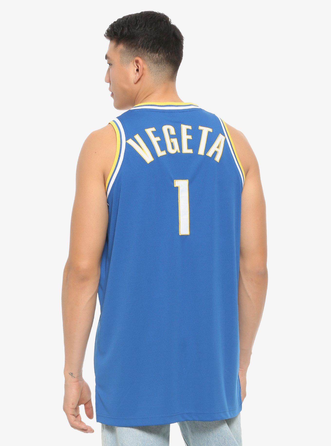 Dragon Ball Z Saiyans Basketball Jersey - BoxLunch Exclusive, BLUE, alternate