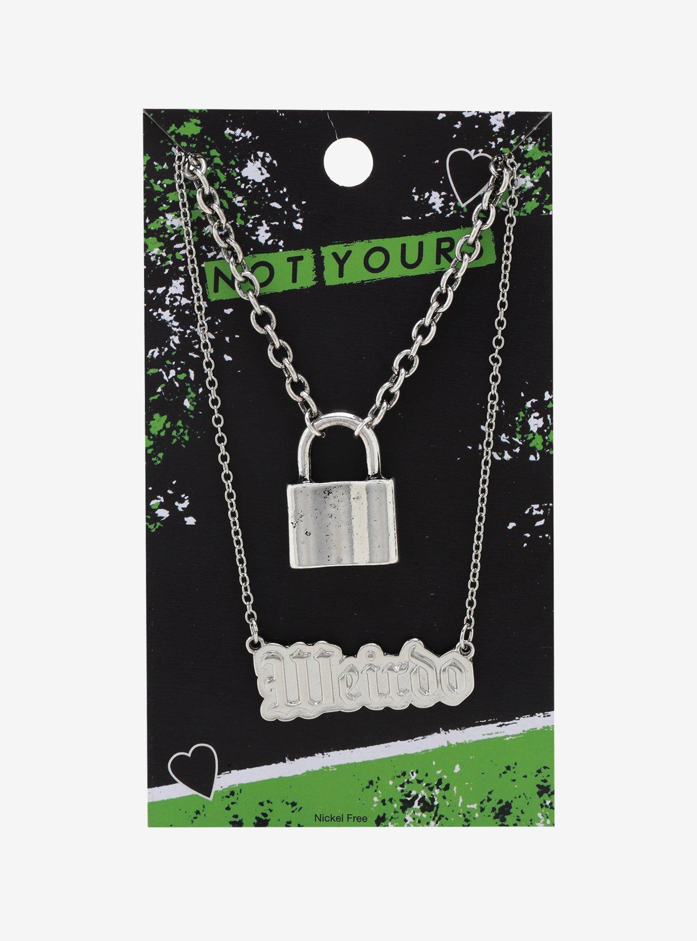 Weirdo Padlock Necklace Set | Hot Topic