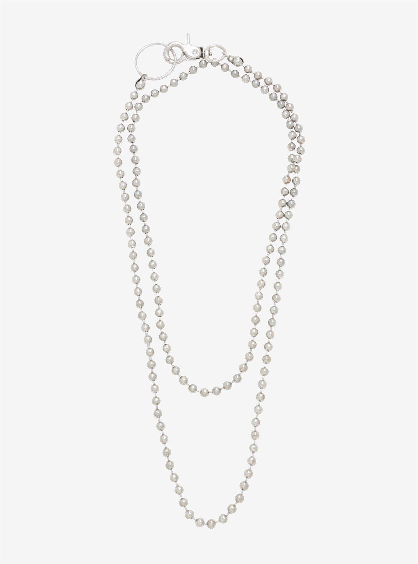 Toggle Ball Chain Necklace, , alternate