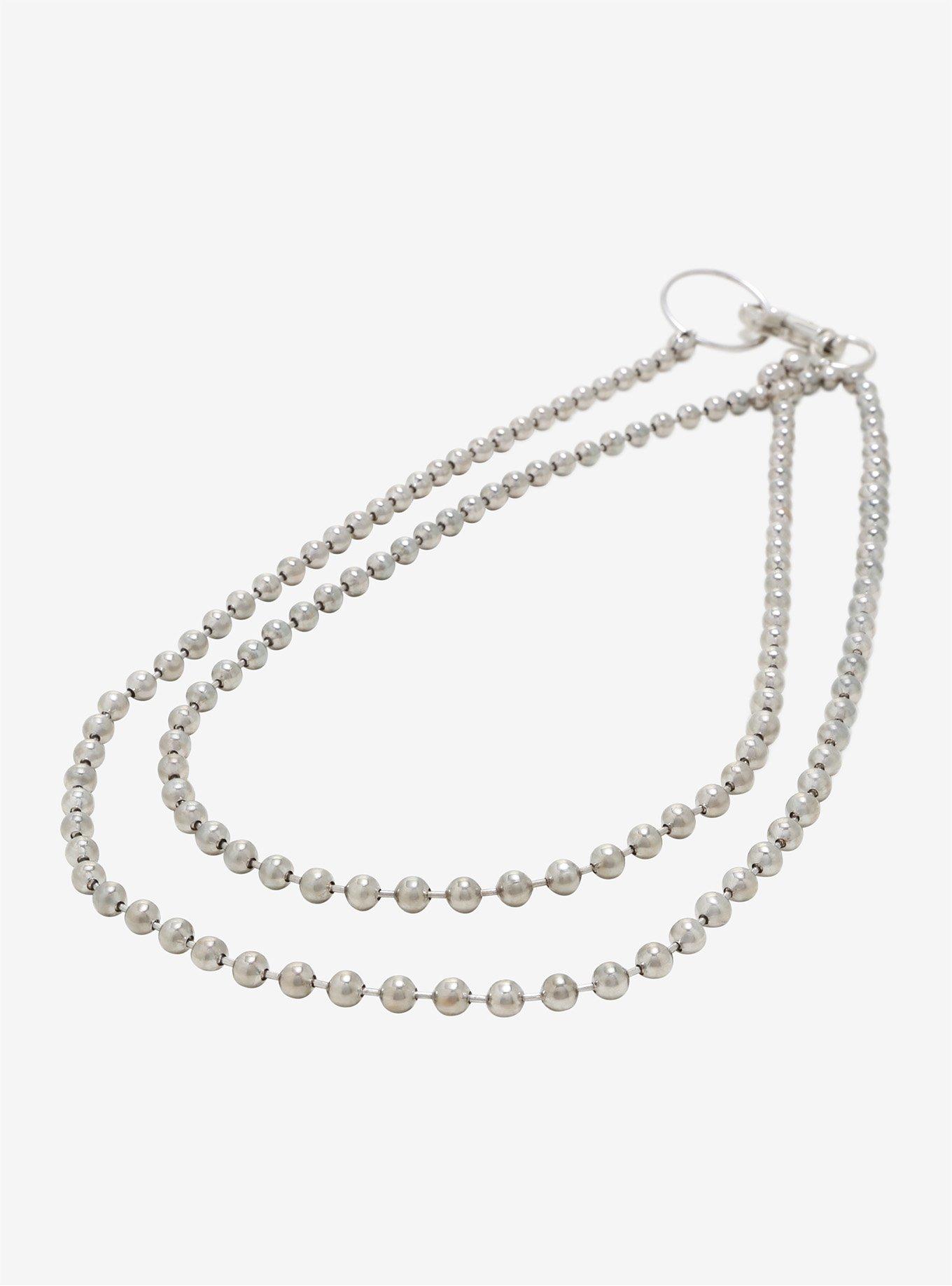 Toggle Ball Chain Necklace, , alternate