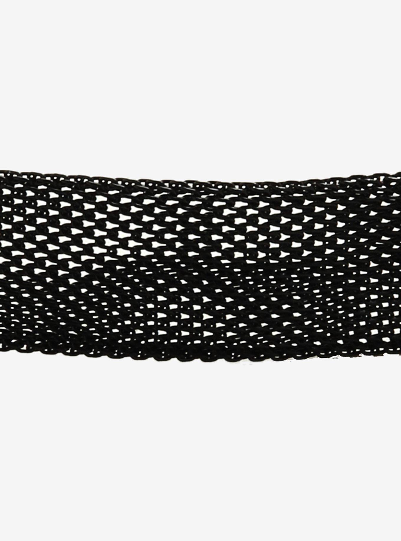 Black Mesh Choker, , alternate