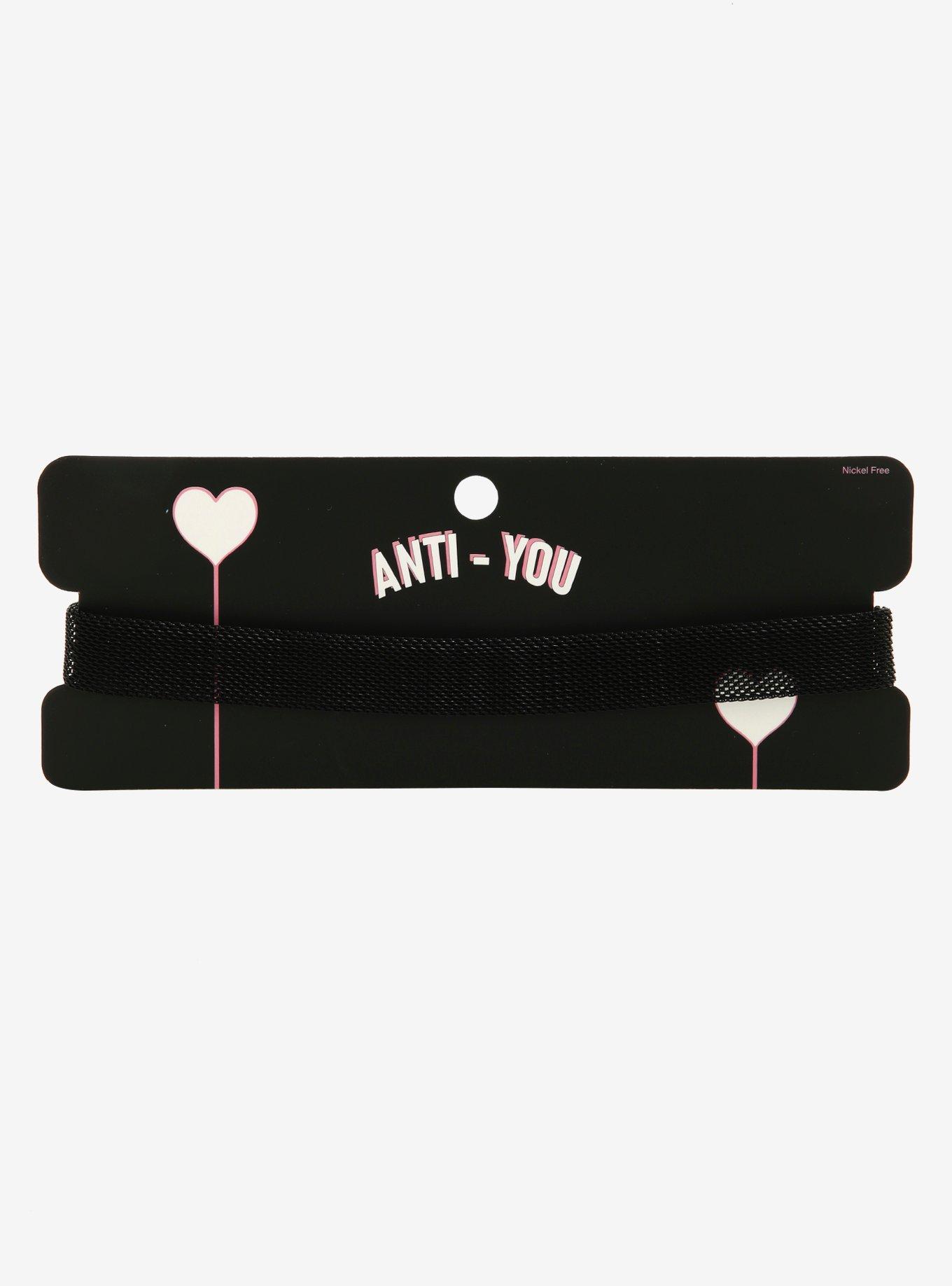 Black Mesh Choker, , alternate