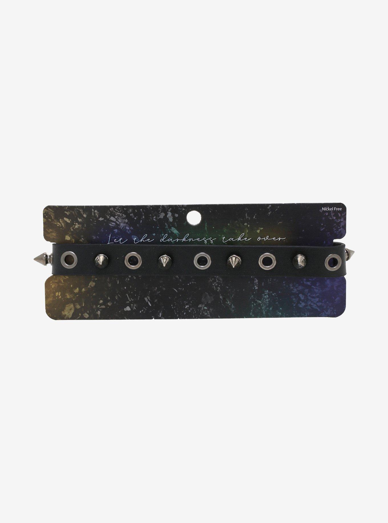 Spikes & Eyelet Choker, , alternate