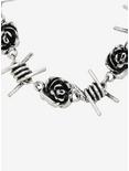 Barbed Wire & Roses Choker, , alternate