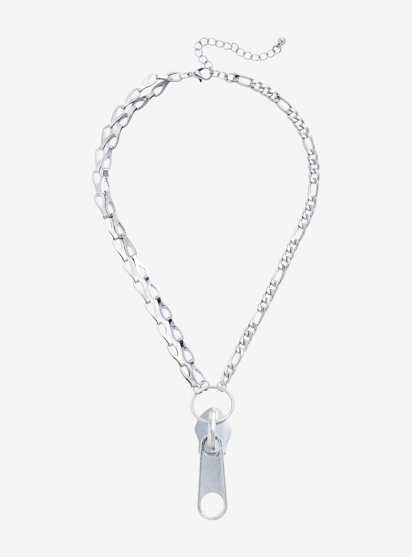 Zipper Chain Necklace, , alternate