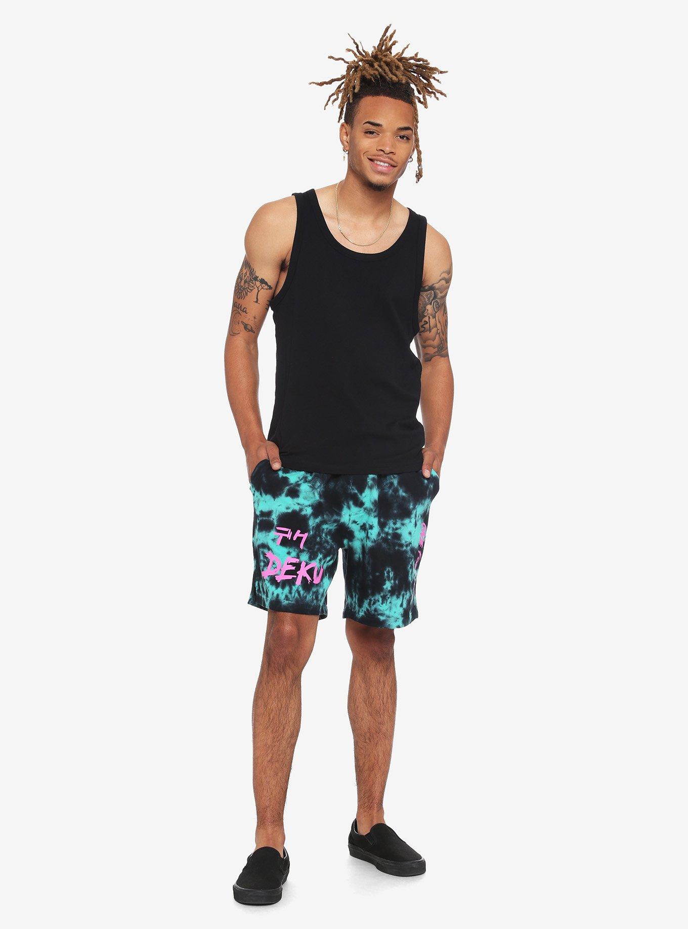 My Hero Academia Deku Tie-Dye Volley Shorts, TIE DYE, alternate