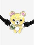 Bear With Grenade Cord Bracelet, , alternate
