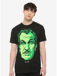 Kreepsville Vincent Price Green Face T-Shirt, BLACK, alternate