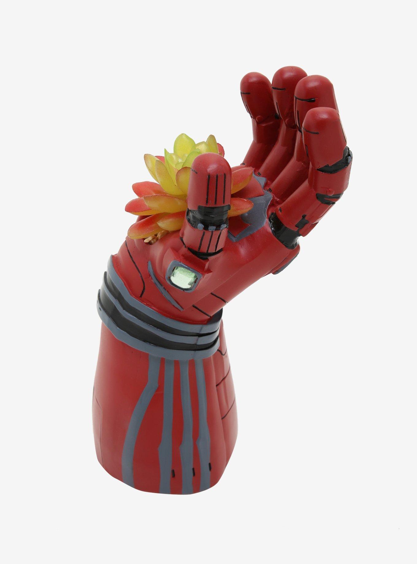 Marvel Avengers Iron Man Iron Gauntlet Faux Succulent Planter, , alternate