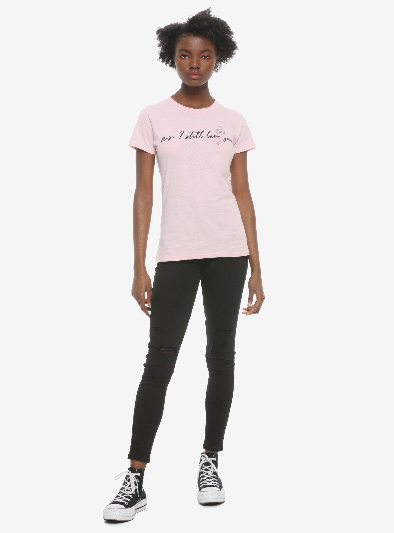 To All The Boys I've Loved Before P.S. I Still Love You Girls Pink T-Shirt, MULTI, alternate