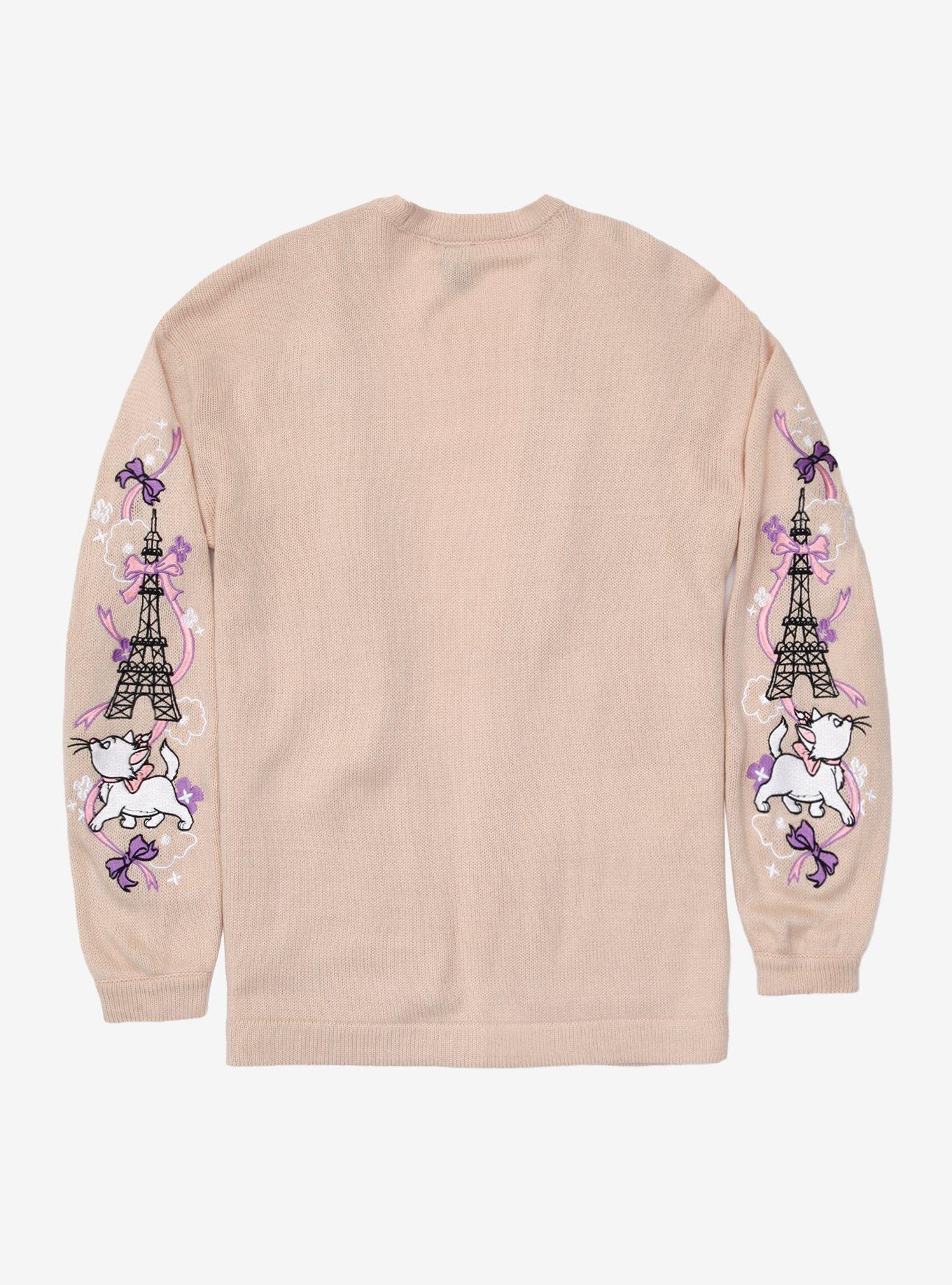 Disney The Aristocats Marie Embroidered Girls Open Cardigan Plus Size, MULTI, alternate