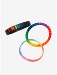 Rainbow Rubber Bracelet Set, , alternate