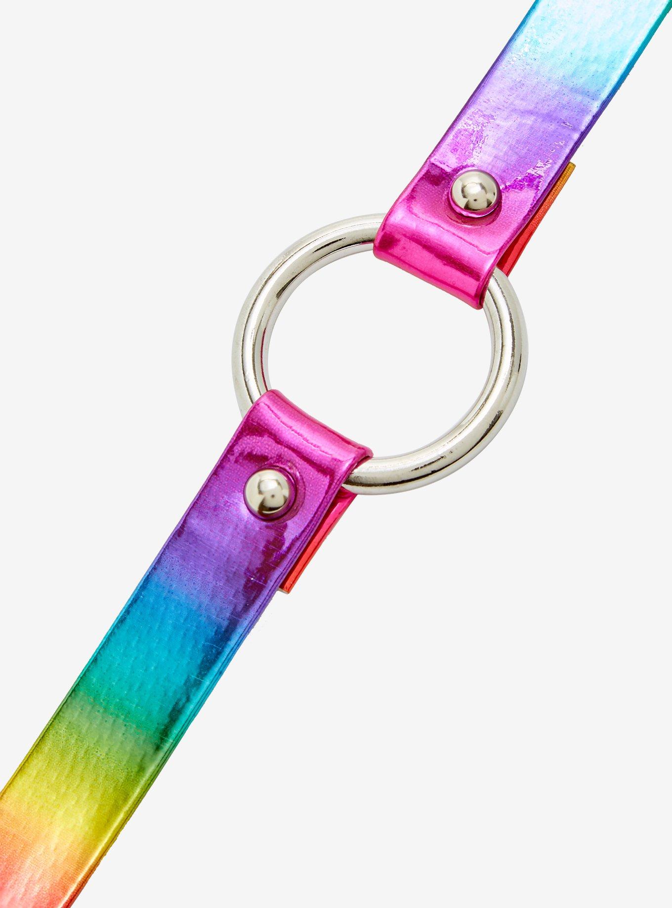 Rainbow O-Ring Choker, , alternate