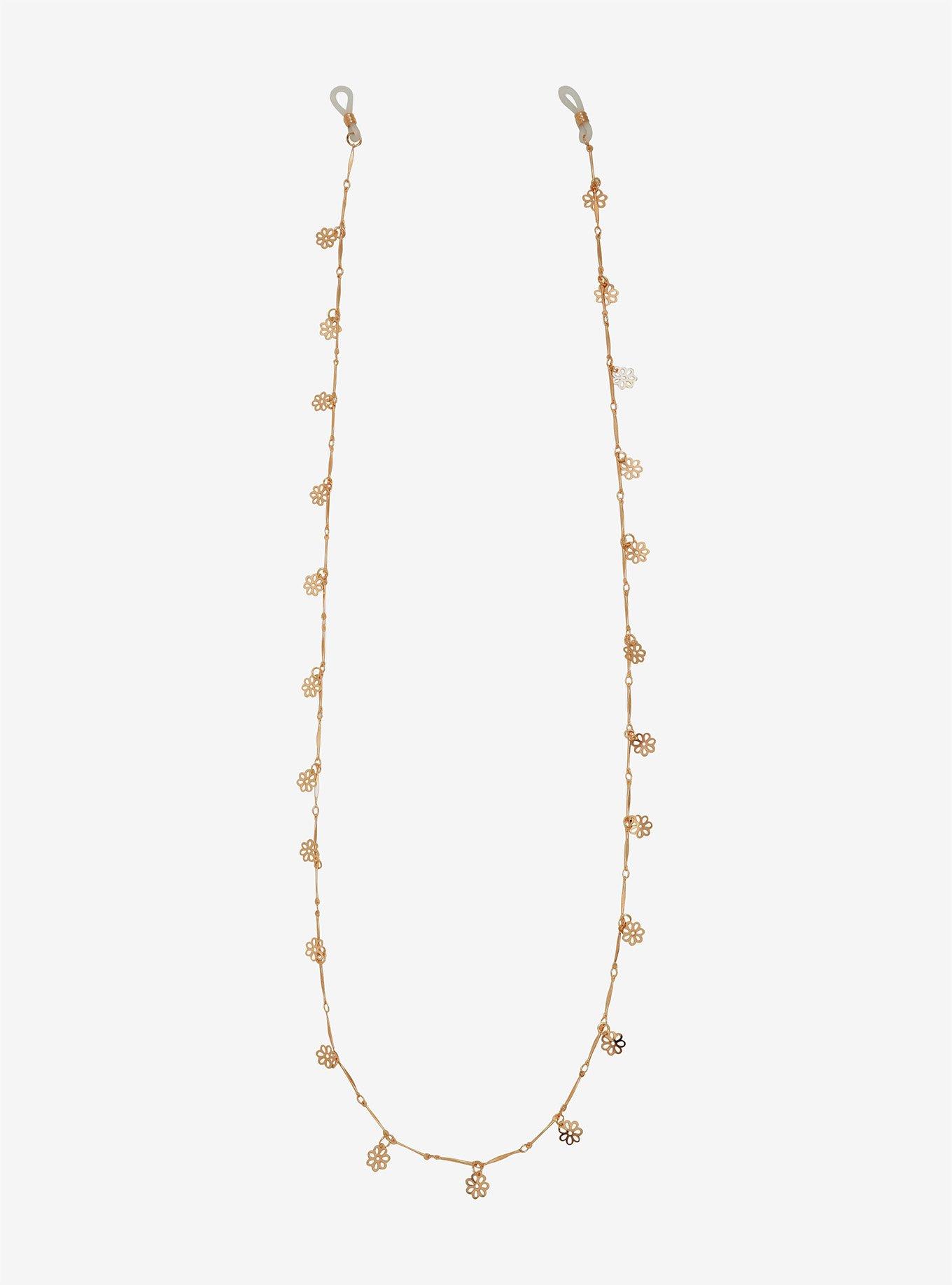 Gold Daisy Glasses Chain, , alternate