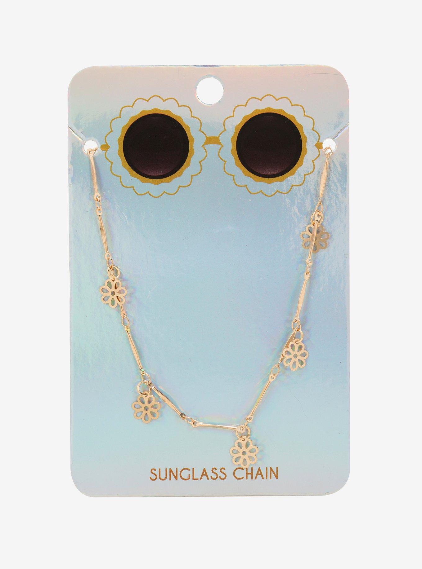 Gold Daisy Glasses Chain, , alternate