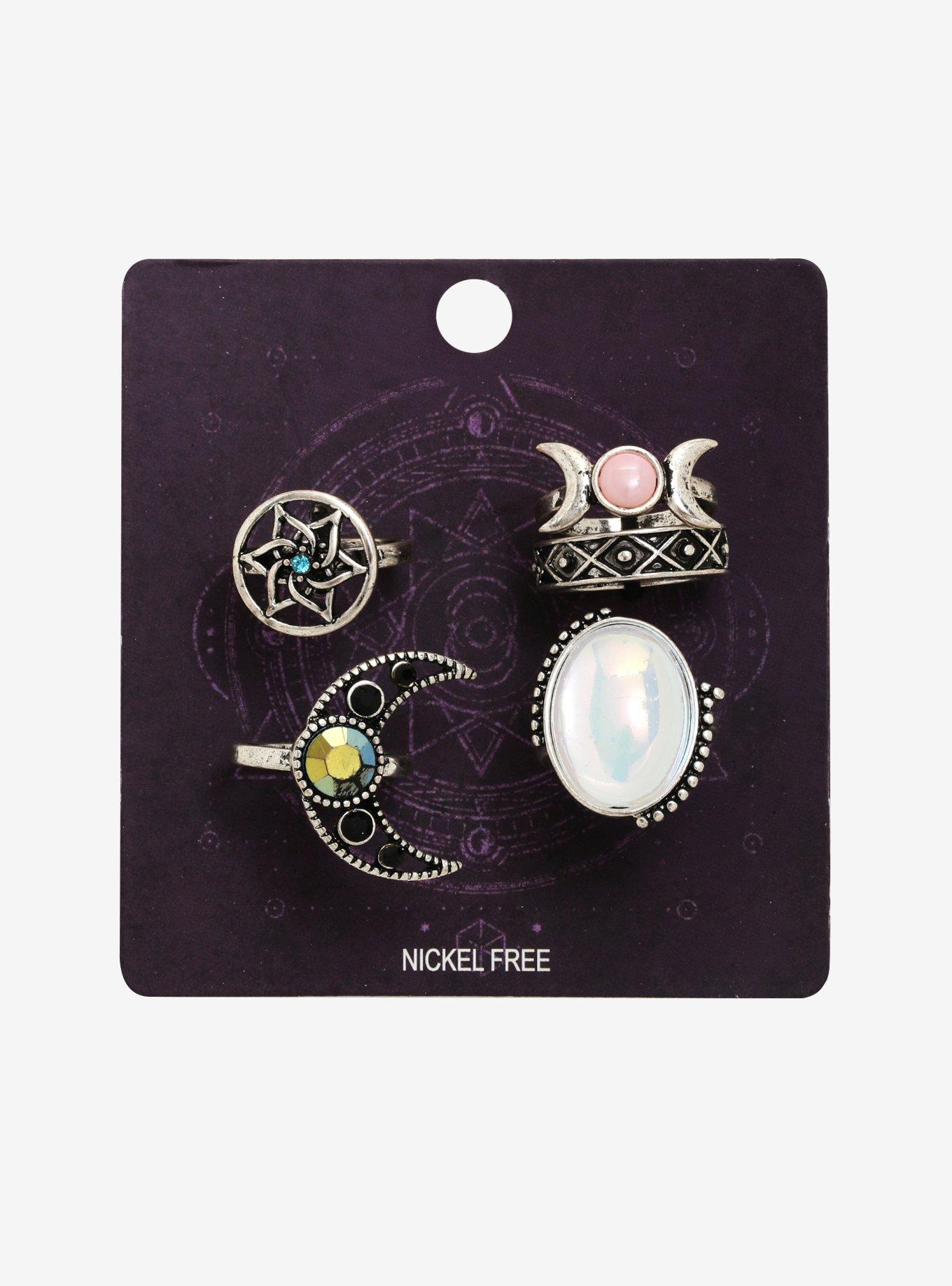 Moon Dream Catcher Ring Set, , alternate