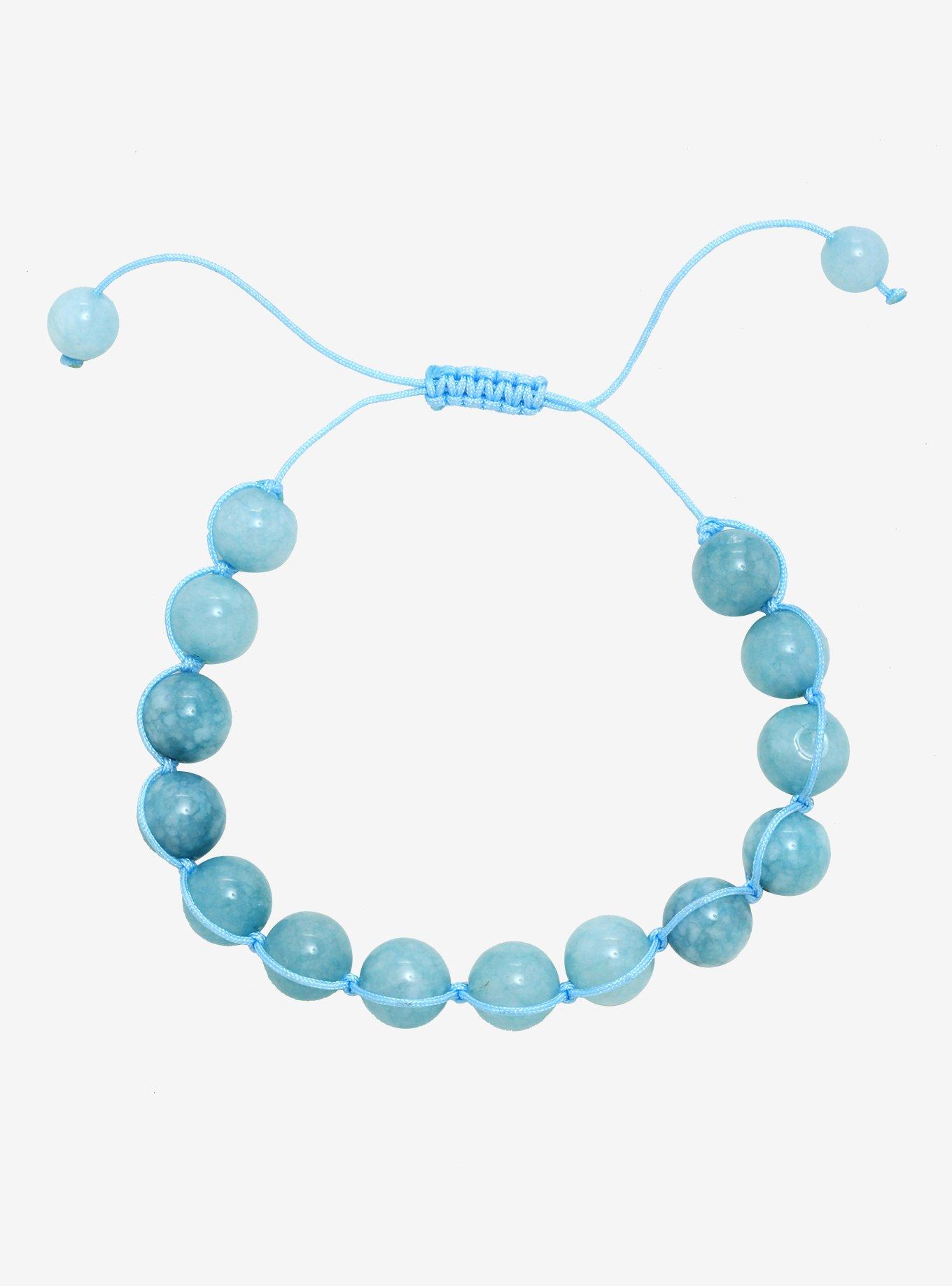 Blue Healing Crystal Cord Bracelet, , alternate