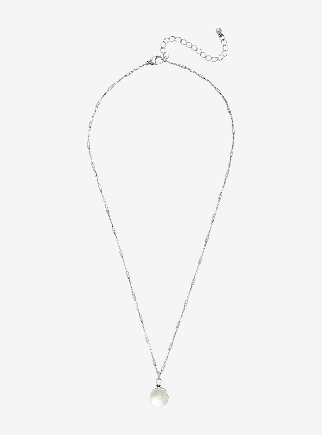 Dandelion Crystal Ball Necklace, , alternate