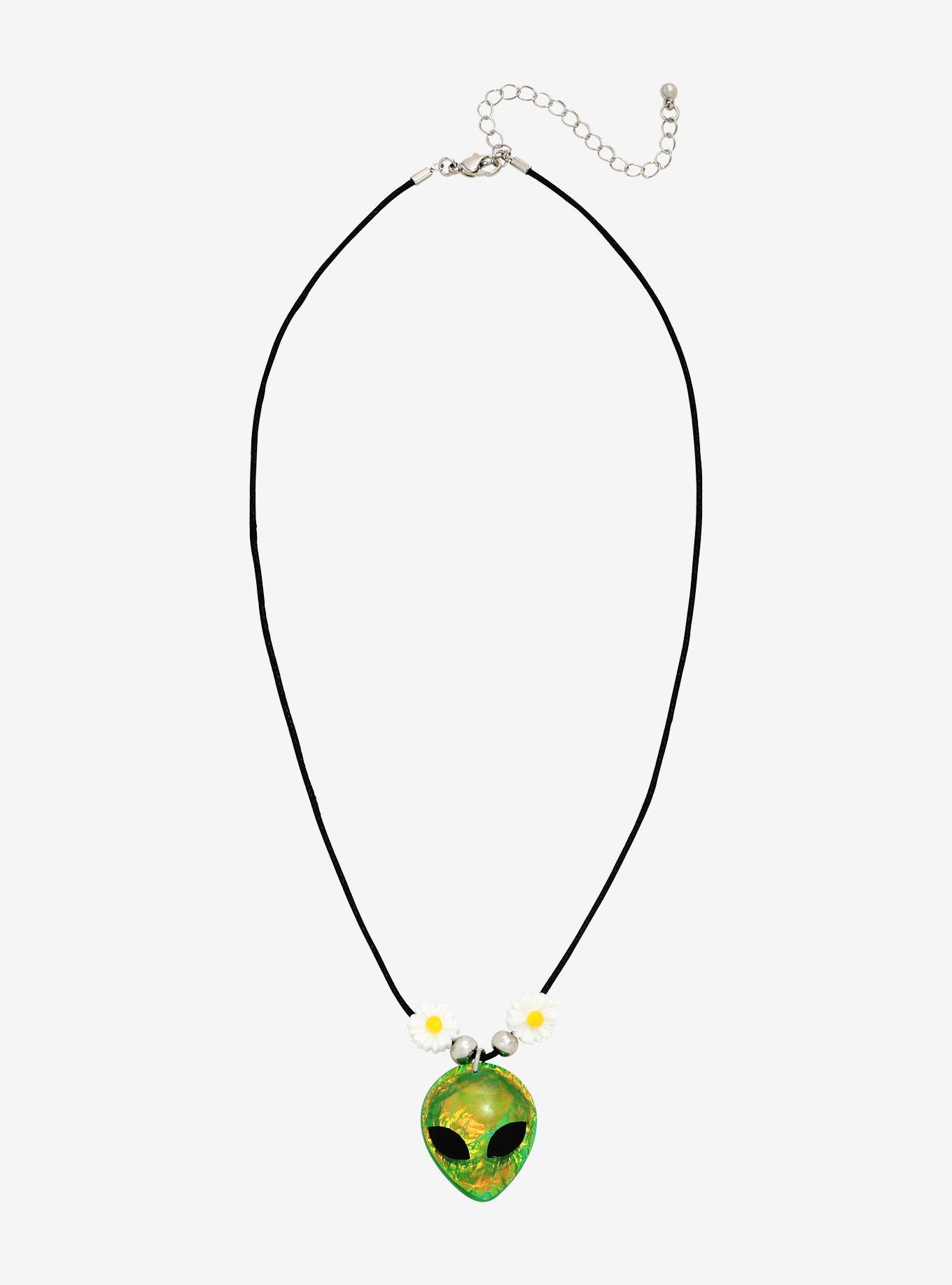 Alien Daisy Cord Necklace, , alternate