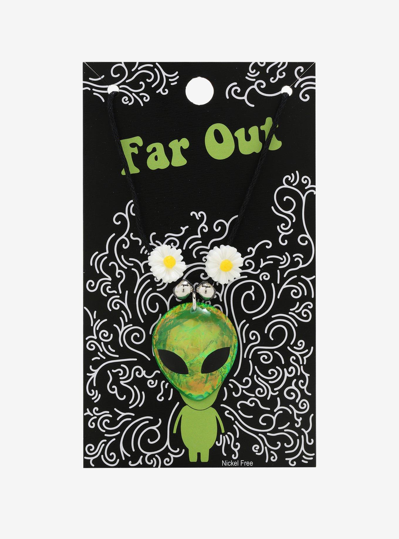 Alien Daisy Cord Necklace, , alternate