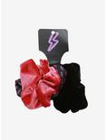 Black & Pink Lightning Scrunchie Set, , alternate