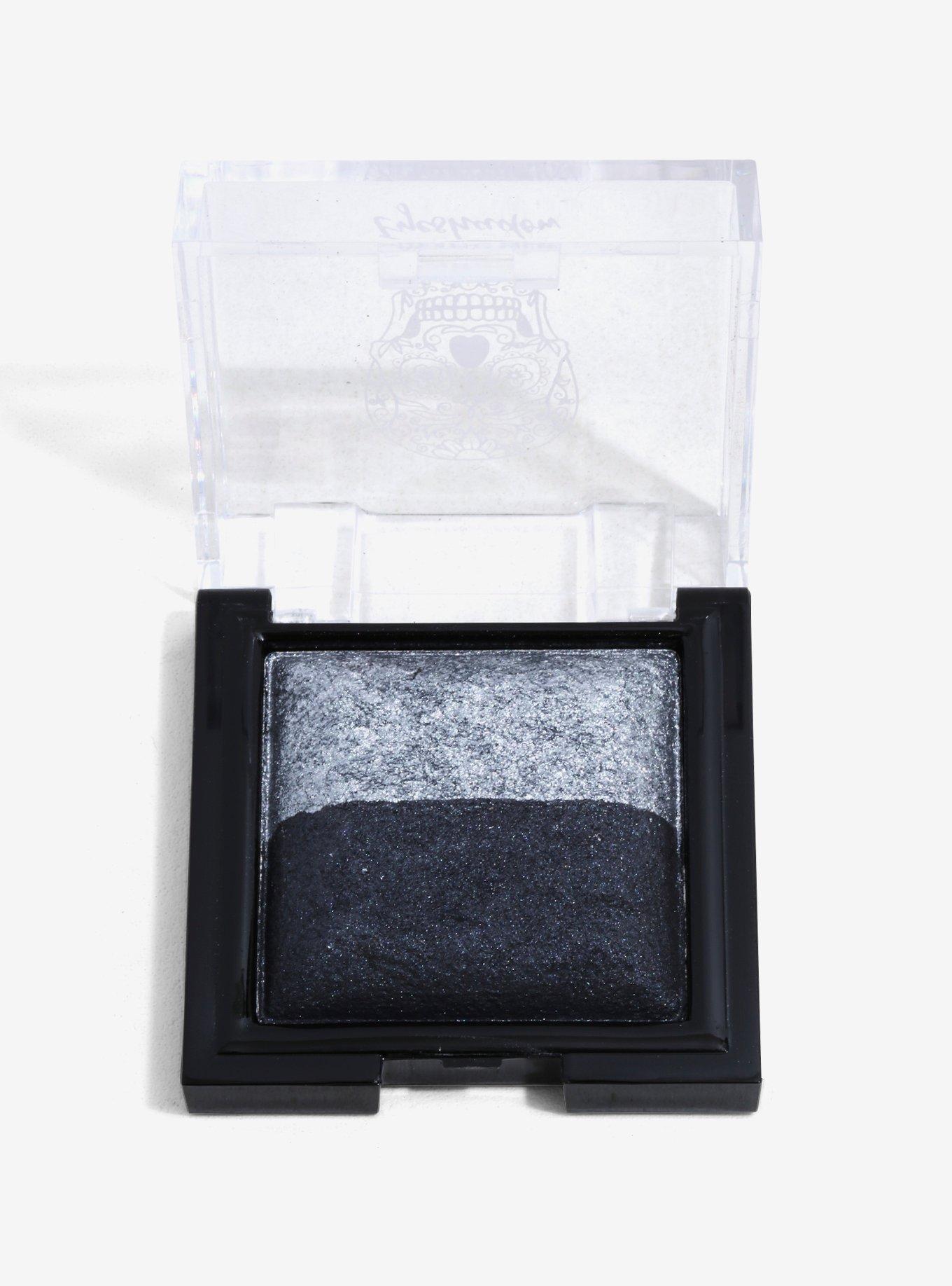 Blackheart Silver & Black Baked Duo Eyeshadow, , alternate