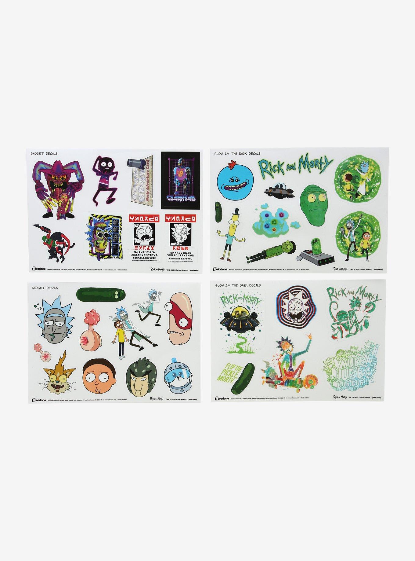 Rick And Morty Gadget Decals, , alternate
