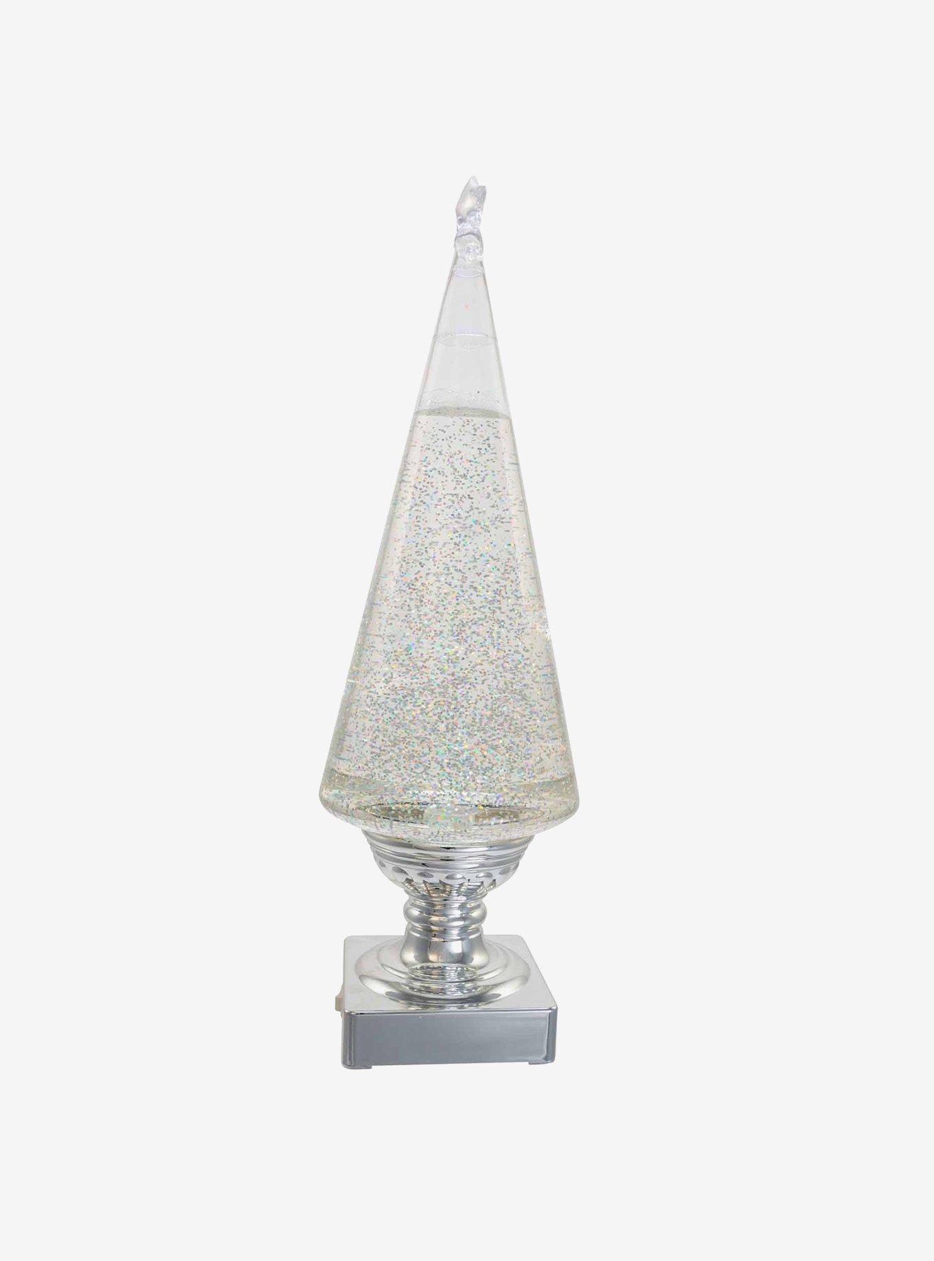 Battery-Operated Clear And Silver Lava Light Tree, , alternate