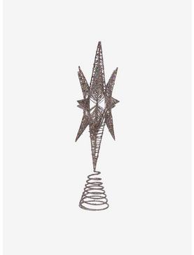 Silver Glitter Wire 3D Star Treetop, , hi-res
