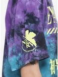 Neon Genesis Evangelion EVA Test Type Unit 01 Tie-Dye Girls Crop T-Shirt, MULTI, alternate