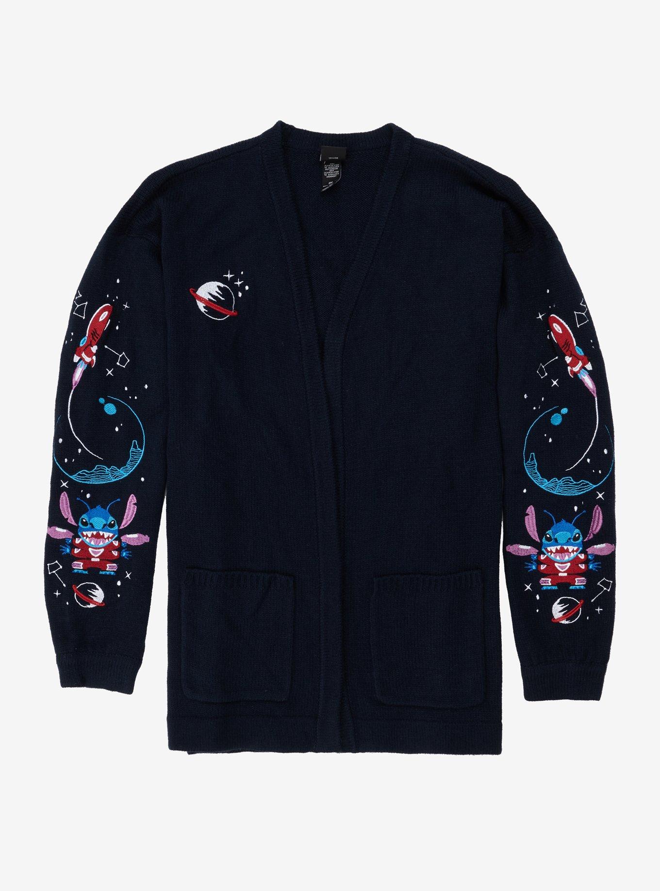 Disney Lilo & Stitch Space Girls Open Cardigan, MULTI, alternate