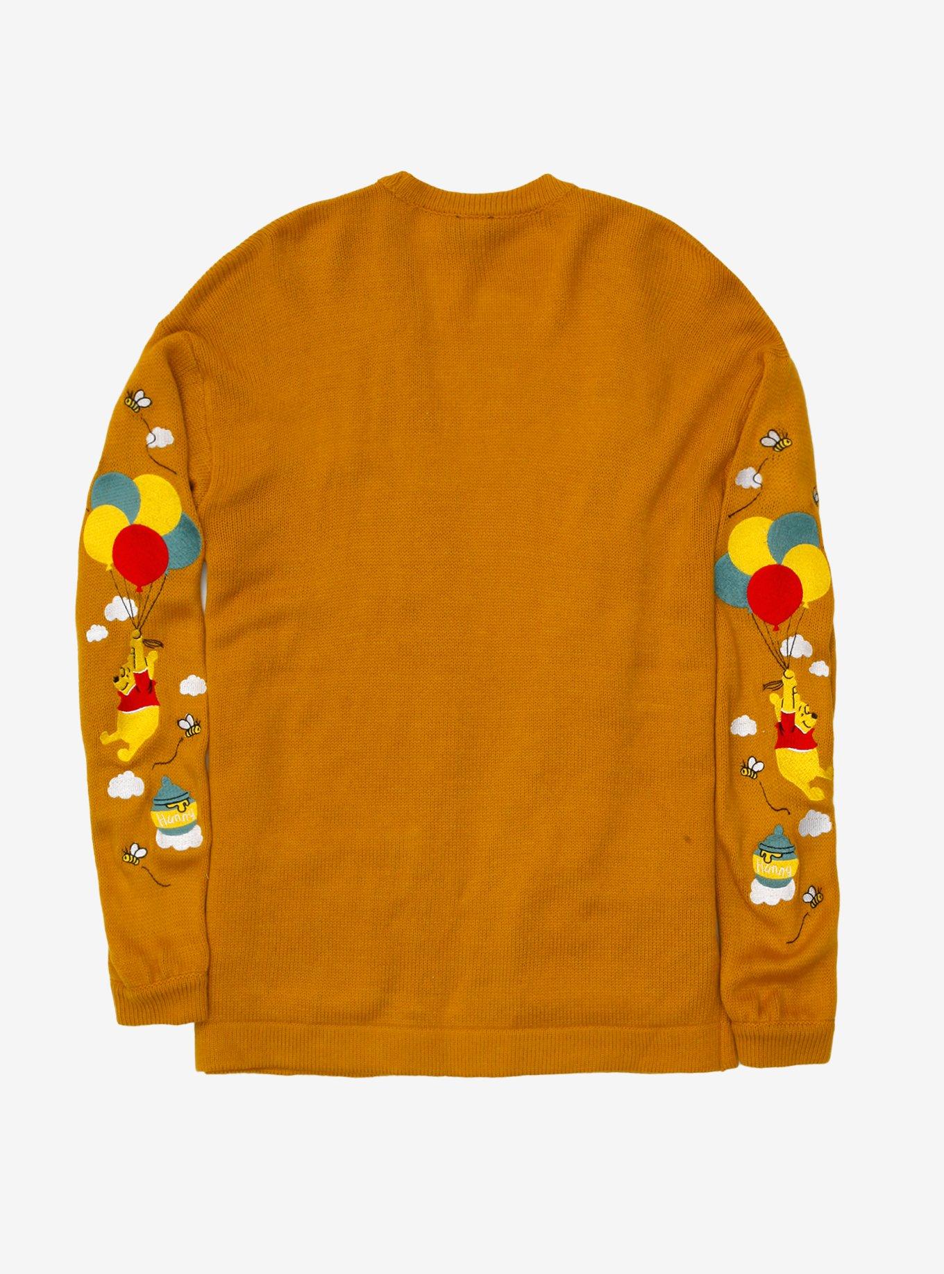 Disney Winnie The Pooh Balloon Ride Oversized Girls Open Cardigan, MULTI, alternate - view 2