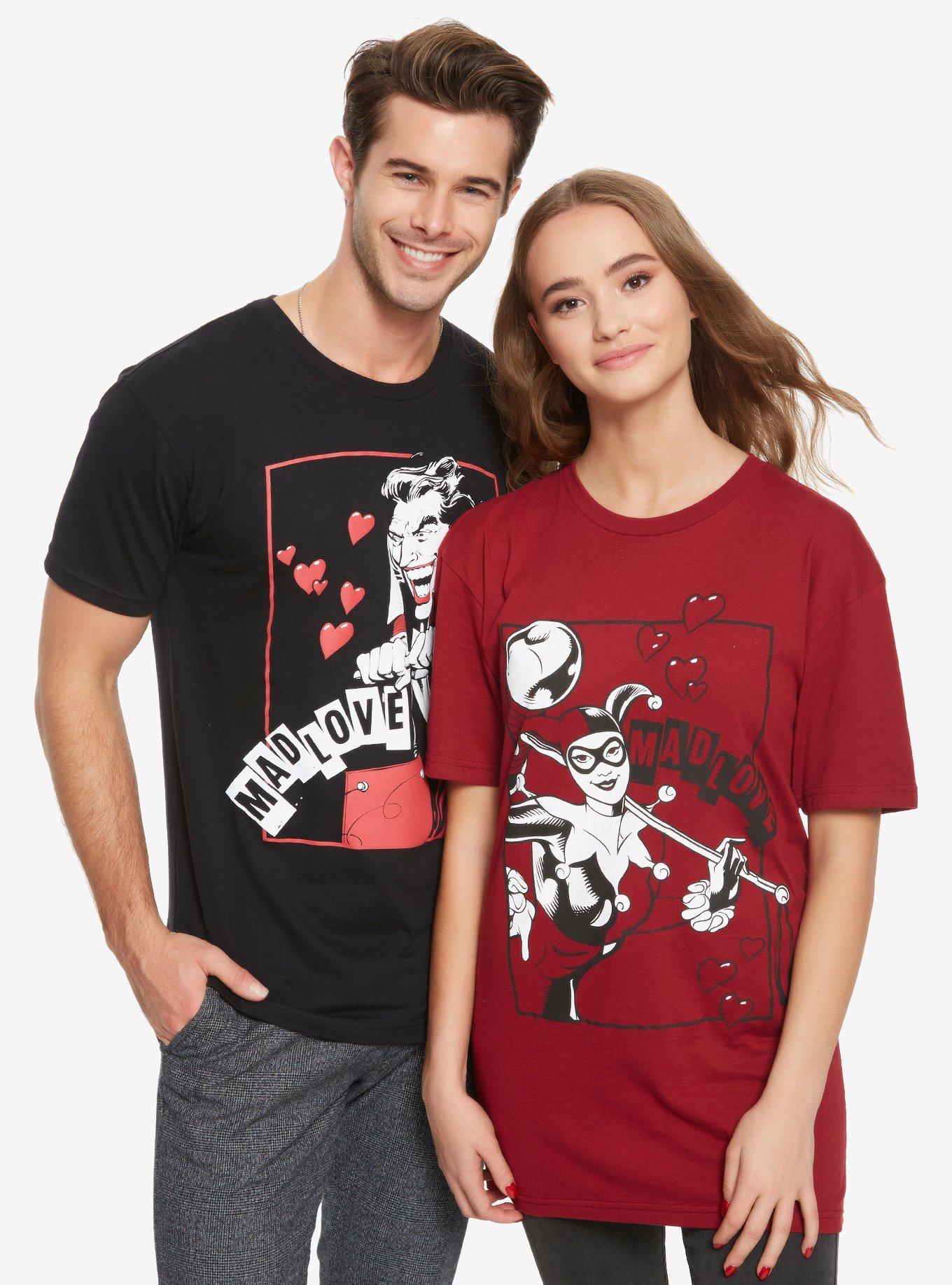 DC Comics The Joker Mad Love Couples T-Shirt - BoxLunch Exclusive, BLACK, alternate