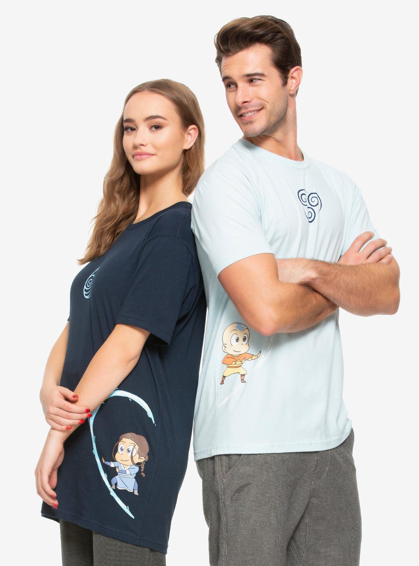 Avatar: The Last Airbender Aang Couples T-Shirt - BoxLunch Exclusive, BLUE, alternate
